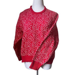 Vintage Bergdorf Goodman Red Sweater, size Large